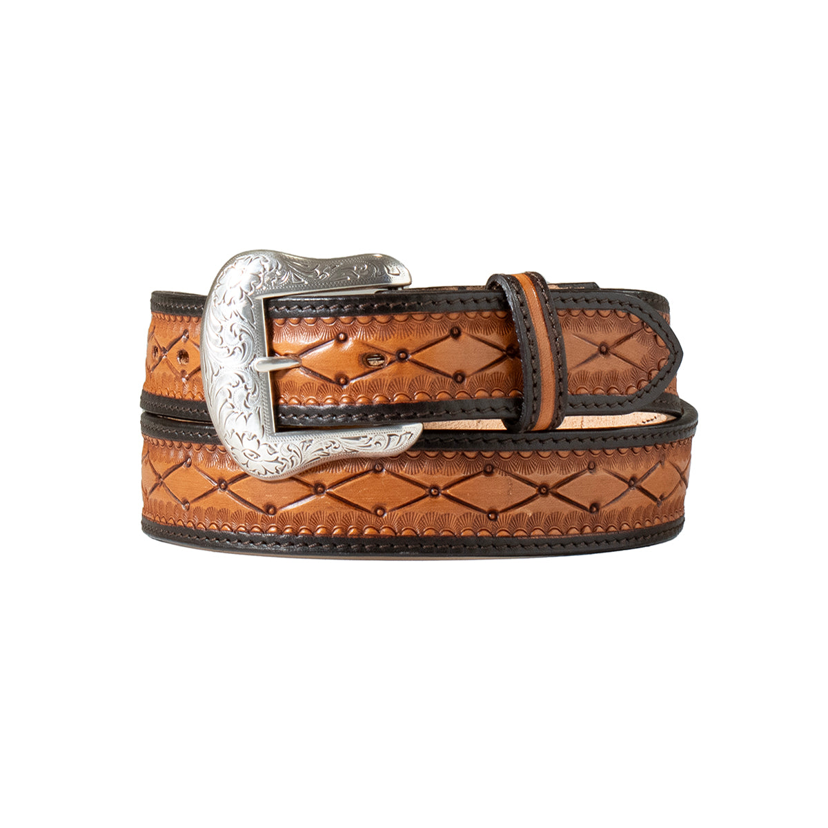 M&F WESTERN PRODUCTS ACCESSORIES 1.5" DIAMOND TOOLED BELT