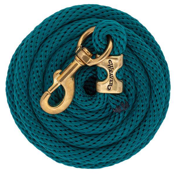 WEAVER LEATHER TACK TEAL(49) 10' POLY LEAD ROPE