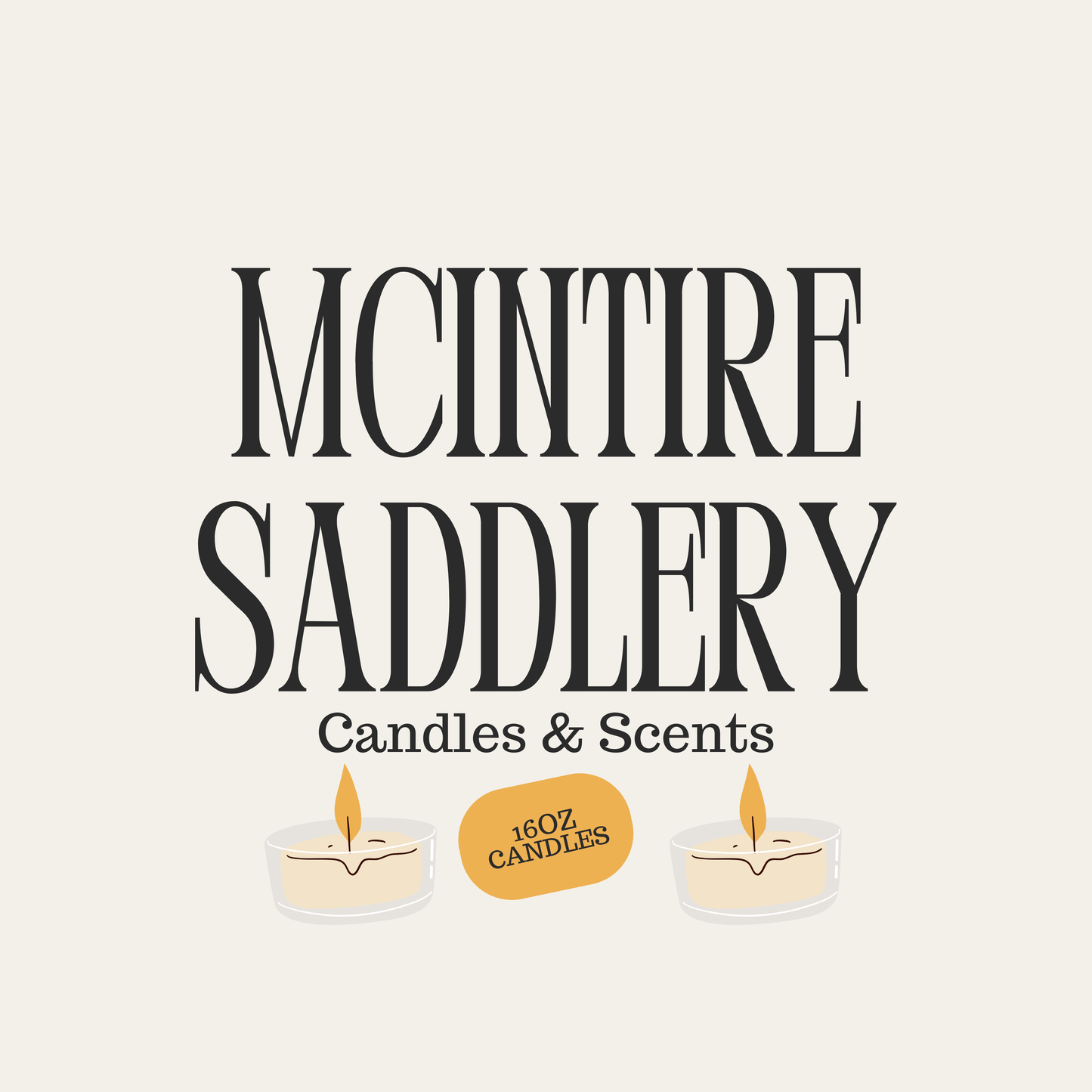 MCINTIRE SADDLERY ACCESSORIES 16 oz CANDLE