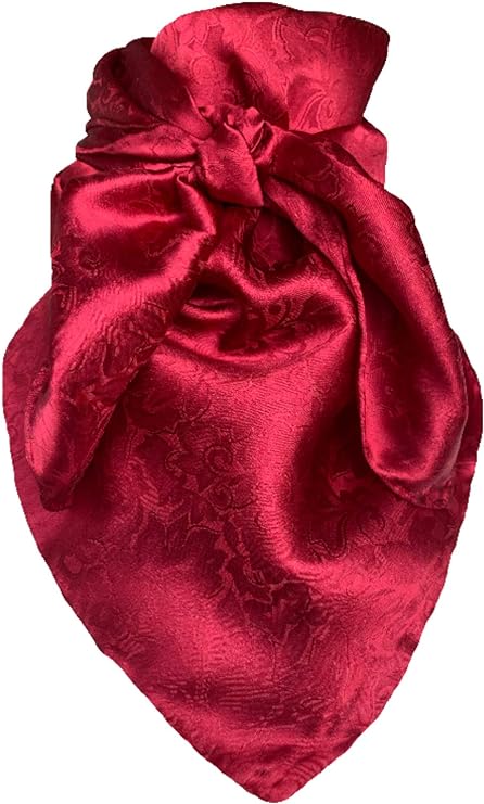 WYOMING TRADERS ACCESSORIES Default 20" RED JACQAURD WILD RAG