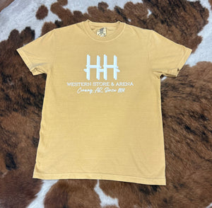 Hobby Horse Store & Arena Tee Mustard Yellow