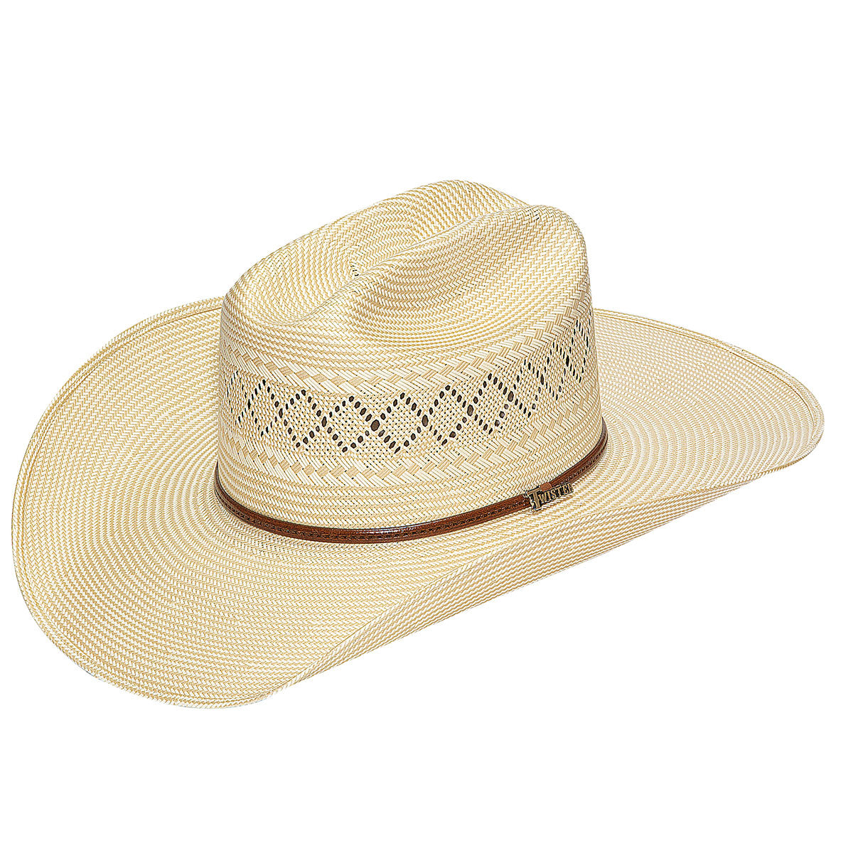 M&F WESTERN PRODUCTS HATS 4.25" OPEN/FLAT SHANTUNG TWISTER STRAW HAT