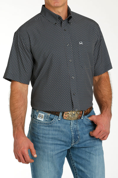 MENS CHROME PRINT ARENAFLEX SHORT SLEEVE SHIRT