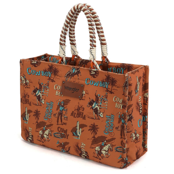 RUST COCONUT COWBOY TOTE BAG