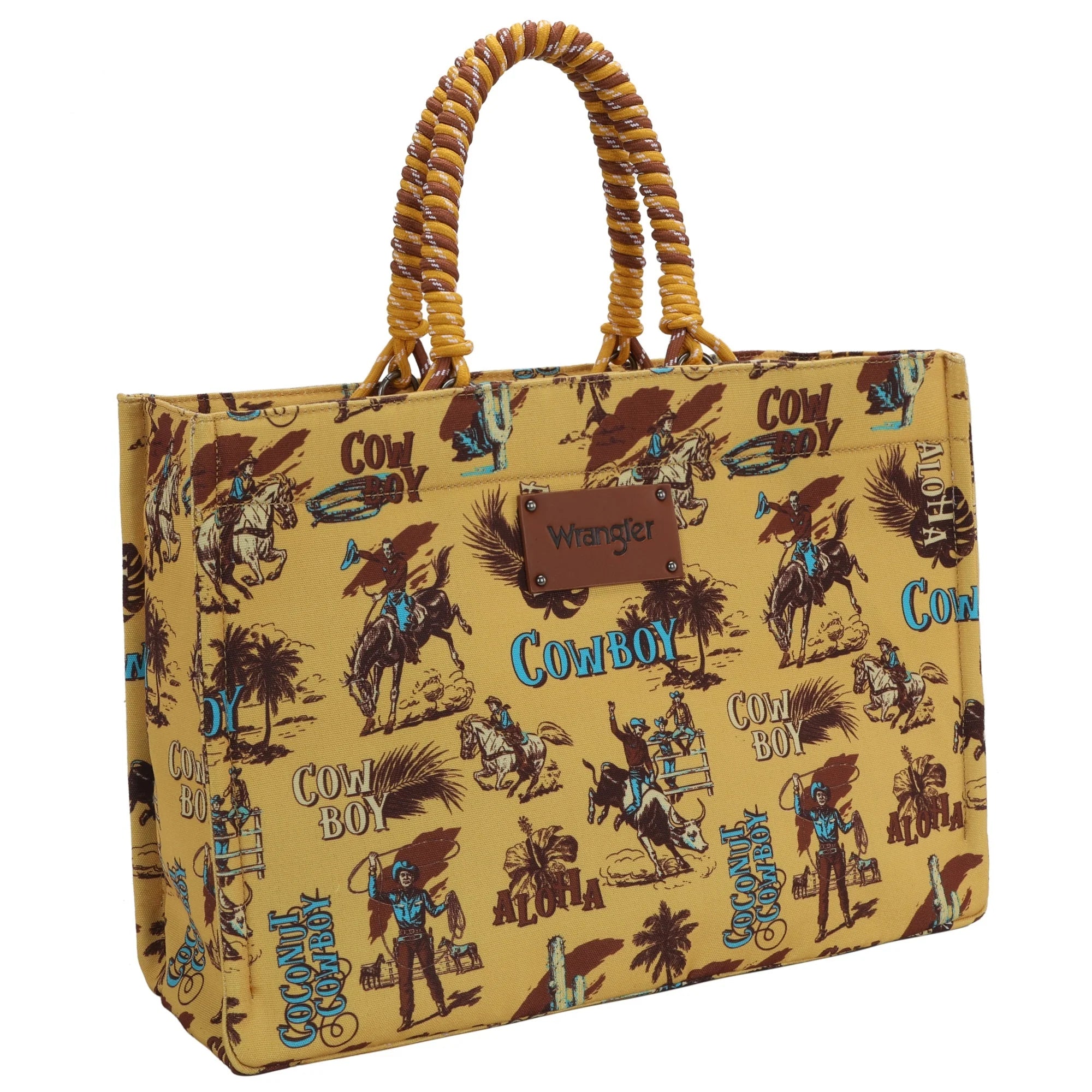 MUSTARD COCONUT COWBOY TOTE BAG