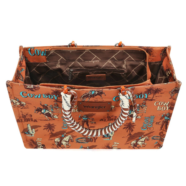 RUST COCONUT COWBOY TOTE BAG