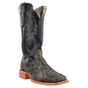 MENS GREY SUEDE PYTHON R WATSON BOOTS