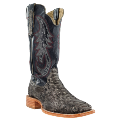 MENS GREY SUEDE PYTHON R WATSON BOOTS