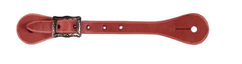 FLORAL SS HARNESS LEATHER SPUR STRAPS