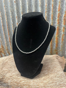 18" 4MM NAVAJO PEARL NECKLACE