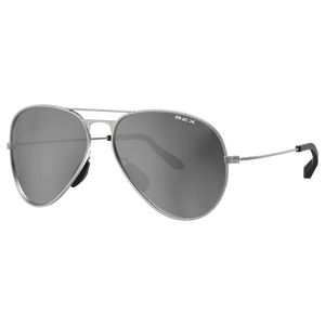 WESLEY BRUSHED SILVER BEX SUNGLASSES