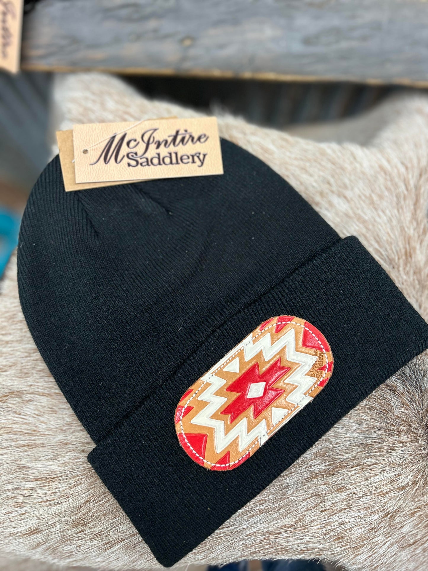 MCINTIRE SADDLERY ACCESSORIES AZTEC BEANIE