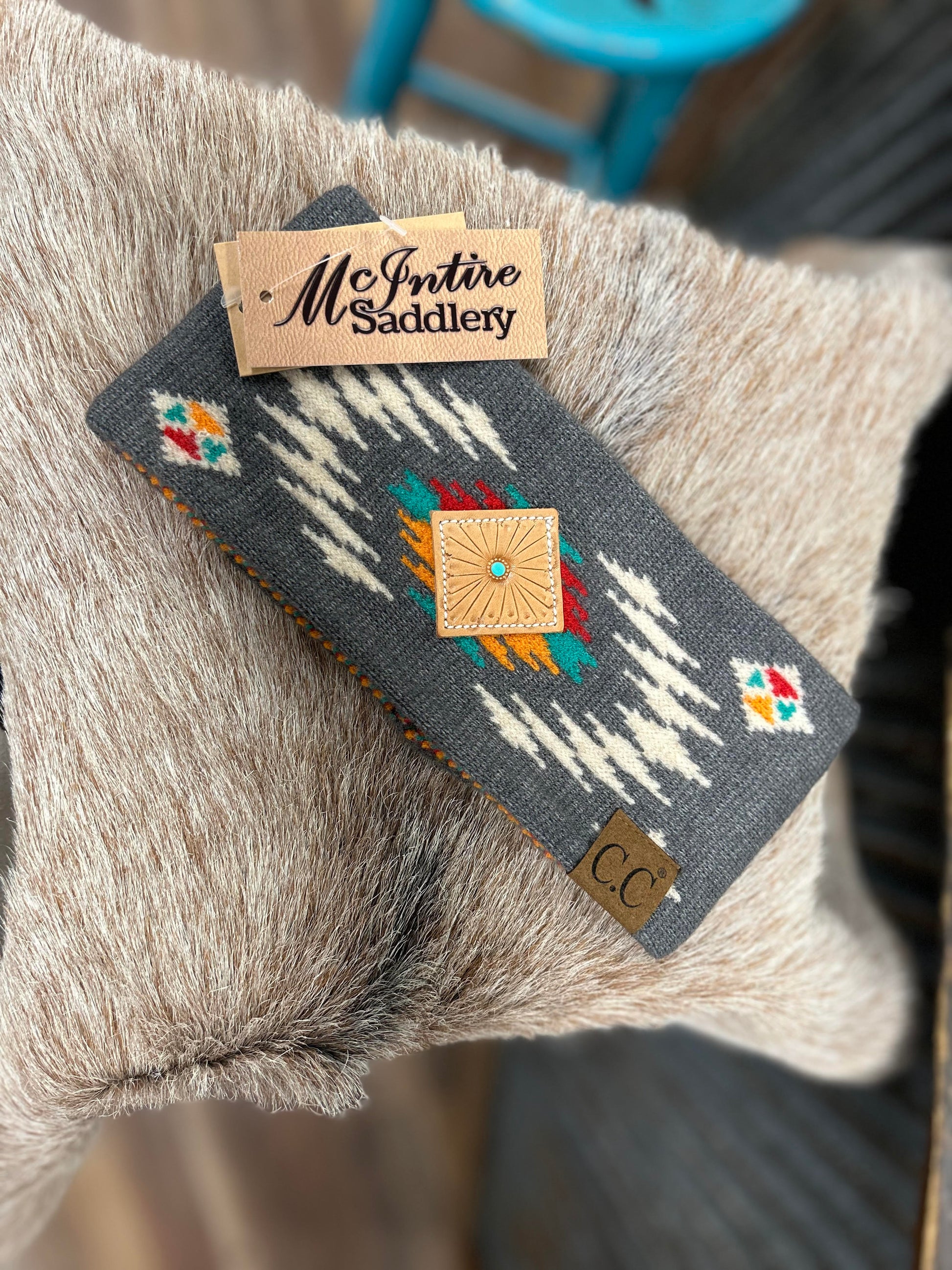 MCINTIRE SADDLERY ACCESSORIES AZTEC HEADWRAP