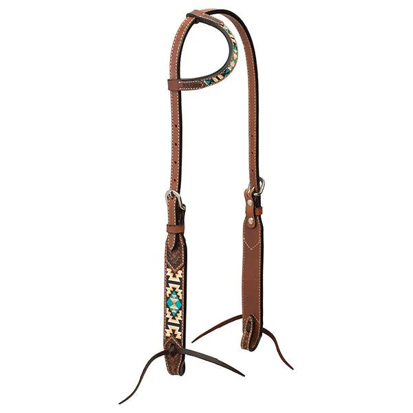 WEAVER LEATHER TACK Default AZTEC SLIDING EAR HEADSTALL