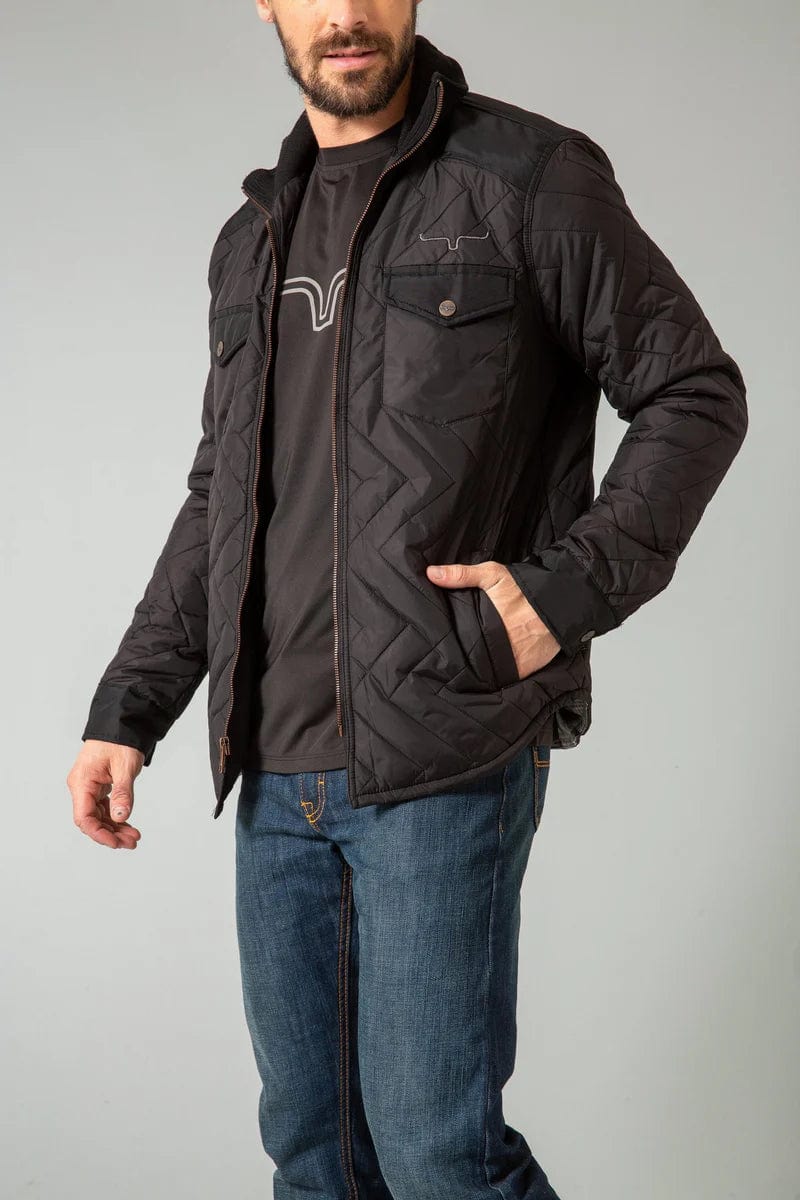 KIMES RANCH MENS CLOTHING BLACK KIMES RANCH SKINK JACKET