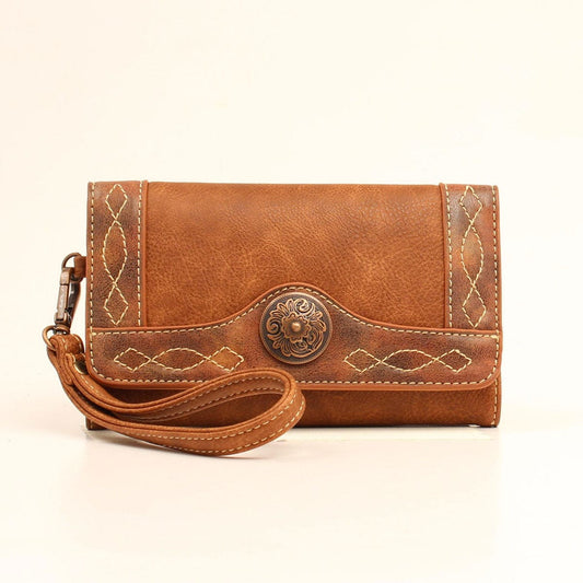 M&F WESTERN PRODUCTS ACCESSORIES Default Blazin Roxx Tan Ivy Style Clutch