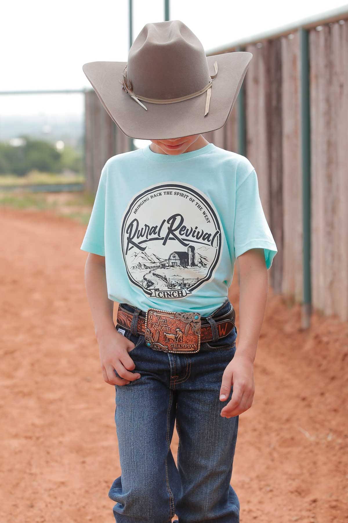 MILLER INTERNATIONAL CLOTHING-BOYS BOYS RURAL REVIVAL CINCH TEE