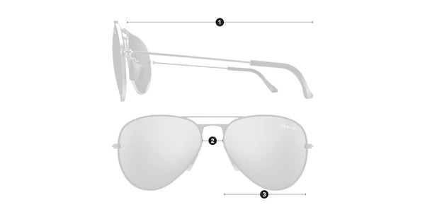 WESLEY BRUSHED SILVER BEX SUNGLASSES