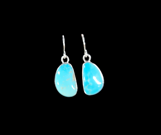 SUNWEST SILVER ACCESSORIES Default JANIE GENUINE TURQUOISE & SILVER EARRINGS