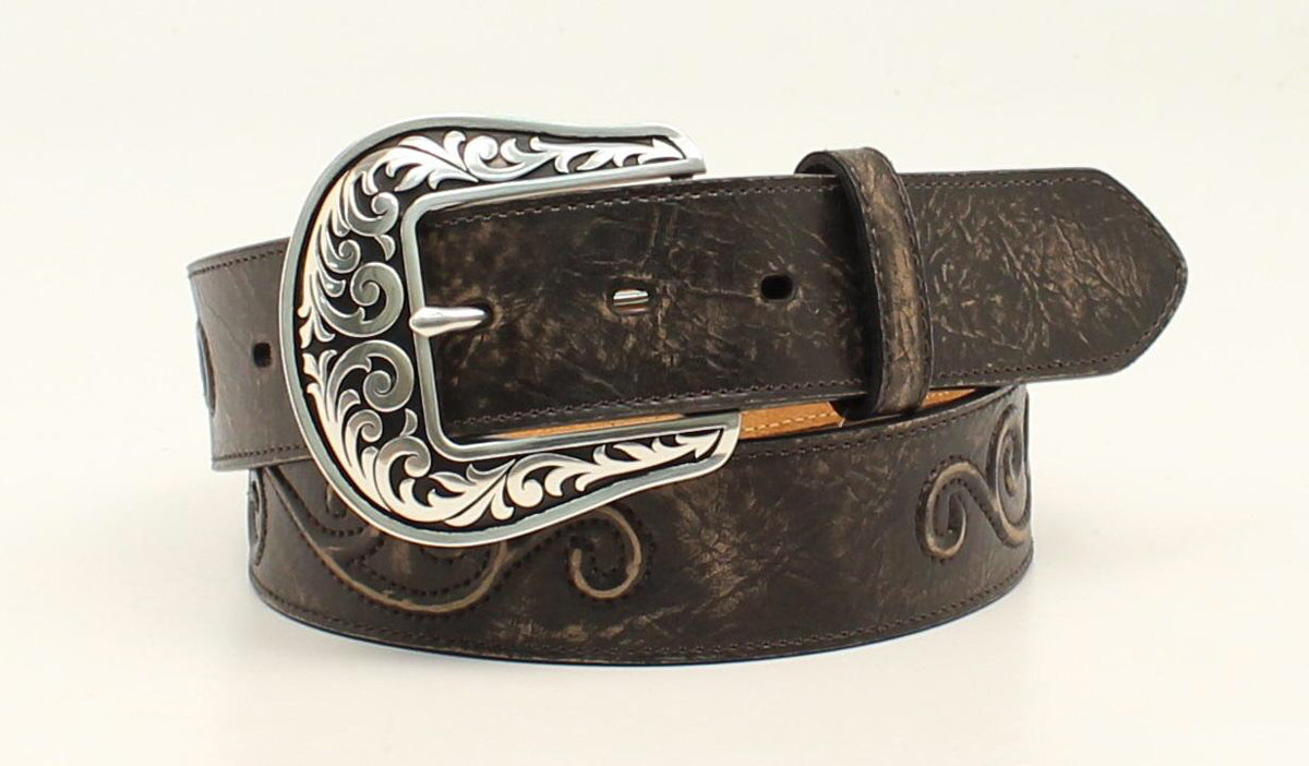 M&F WESTERN PRODUCTS ACCESSORIES LADIES CONCHO & SCROLL BELT