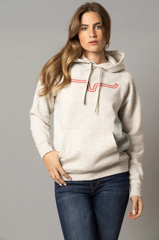 KIMES RANCH LADIES CLOTHING LADIES OATMEAL OUTLIER KIMES RANCH HOODIE