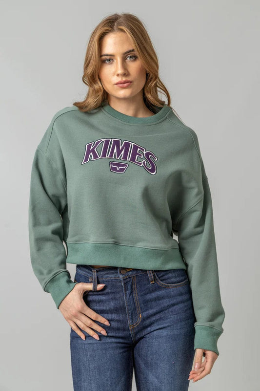 KIMES RANCH LADIES CLOTHING LADIES PINE COLFAX CROP SWEATSHIRT