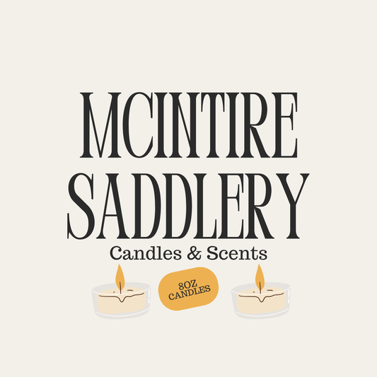 MCINTIRE SADDLERY ACCESSORIES MCINTIRE SADDLERY 8OZ_CANDLE -