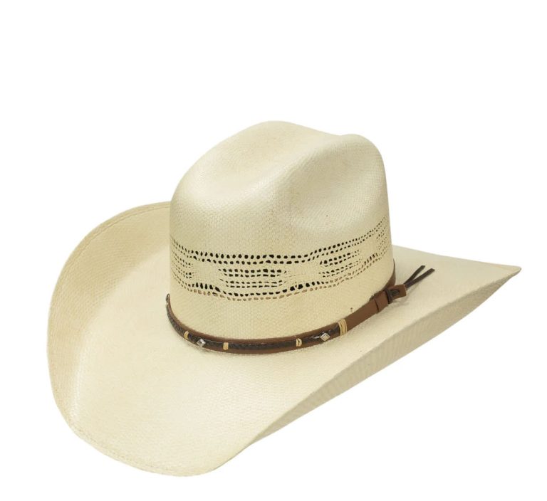 RESISTOL/HATCO HATS MULE CREEK BANGORA STETSON STRAW HAT