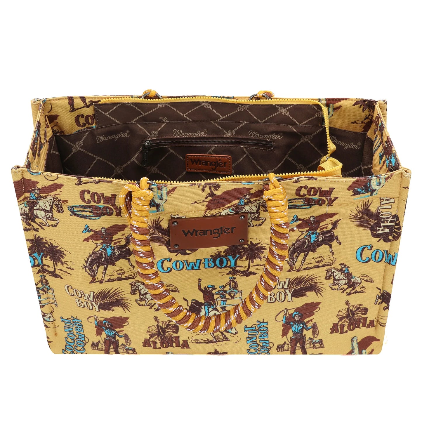 MONTANA WEST ACCESSORIES Default MUSTARD COCONUT COWBOY TOTE BAG