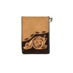 M&F WESTERN PRODUCTS ACCESSORIES Default ROUGHOUT OVERLAY BIFOLD MONEYCLIP