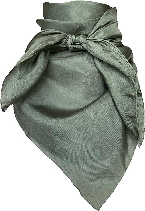 WYOMING TRADERS ACCESSORIES SAGE SILK WILD RAG - SOLID COLORS