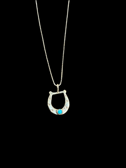 JR'S HOBBY HORSE ACCESSORIES Default SILVER HORSESHOE NECKLACE