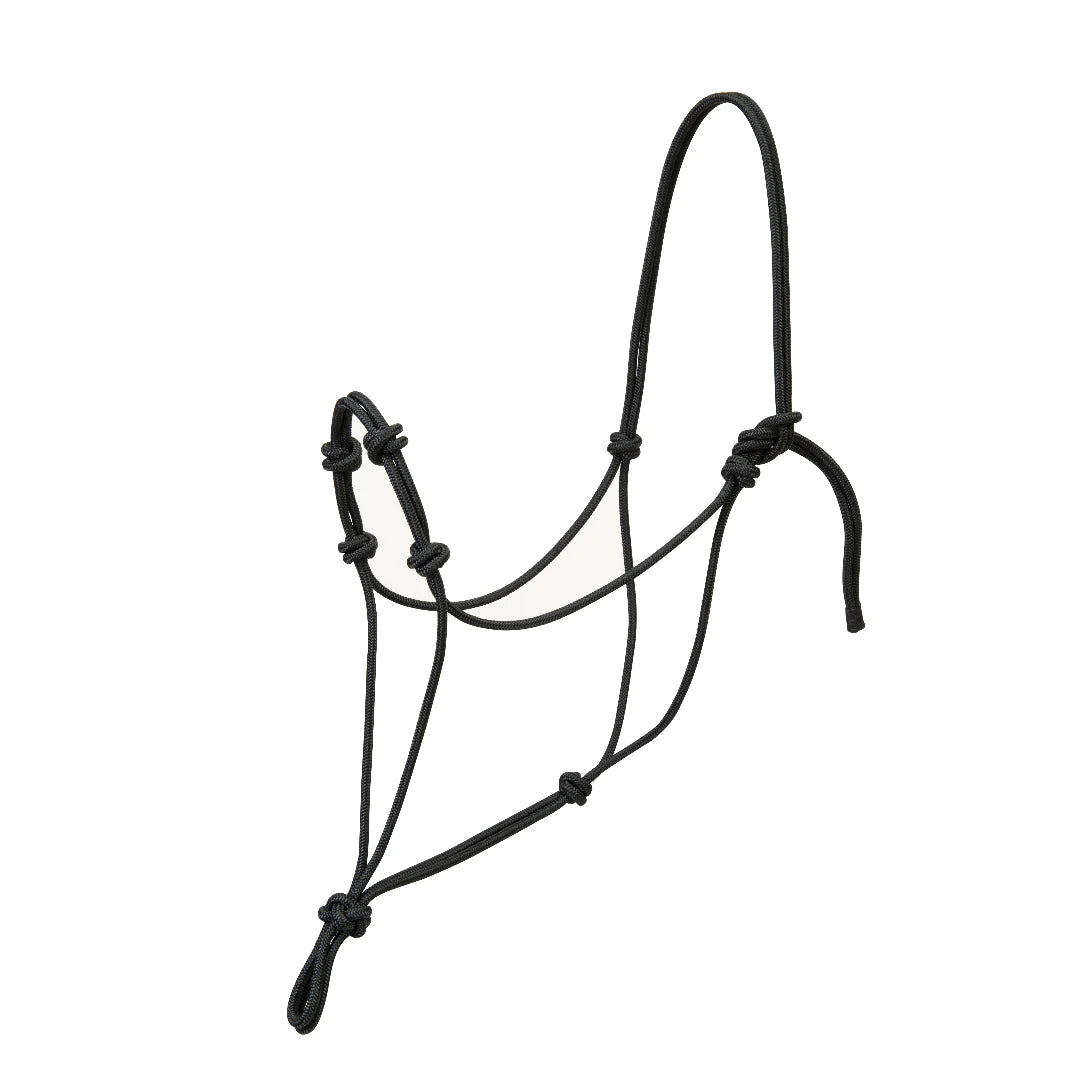 WEAVER LEATHER TACK SMALL / BLACK SILVERTIP FOUR KNOT ROPE HALTER