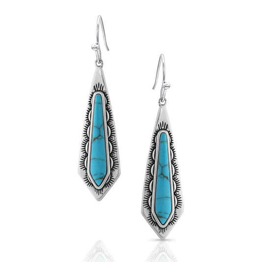 MONTANA SILVERSMITH ACCESSORIES Default Southwest Turquoise Stream Earrings