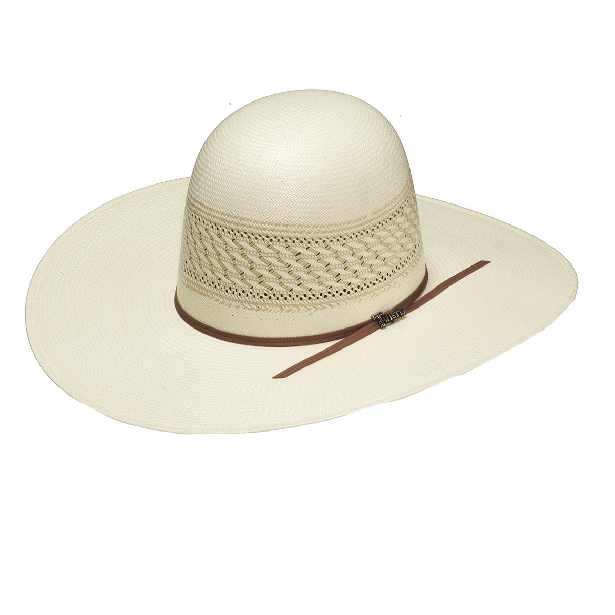 M&F WESTERN PRODUCTS HATS TWISTER 4.5" OPEN CROWN 30X SHANTUNG  STRAW HAT