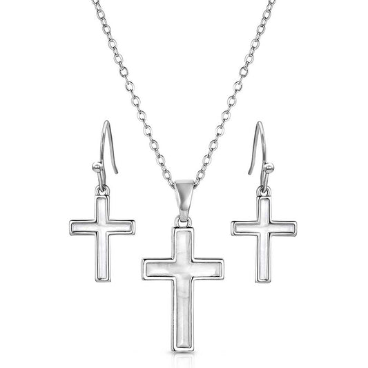 MONTANA SILVERSMITH ACCESSORIES Default Unwavering Devotion Cross Jewelry Set