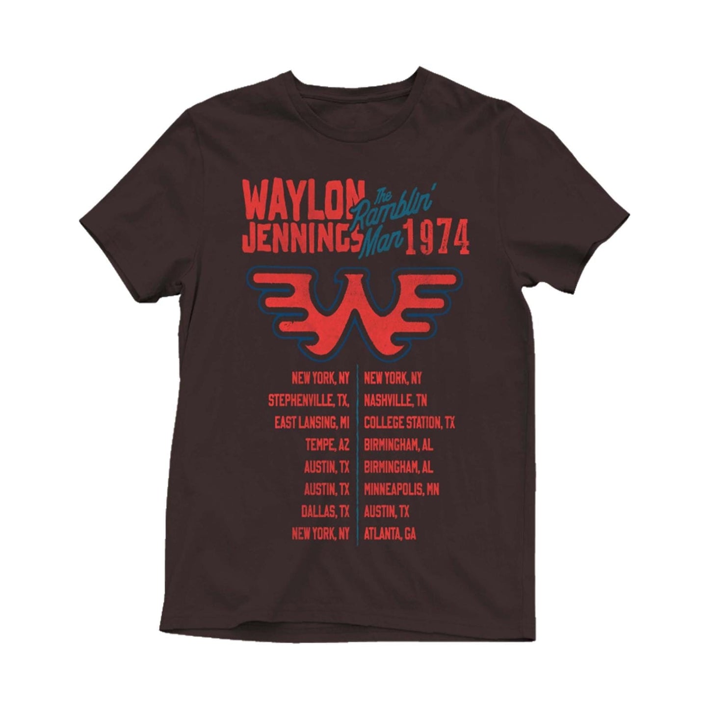 WRANGLER MENS CLOTHING WAYLON JENNINGS WRANGLER GRAPHIC TEE