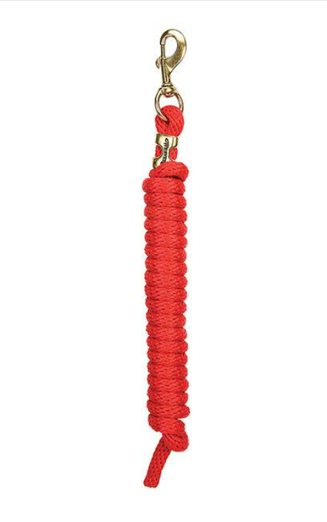 WEAVER LEATHER TACK RED(S2) 10' POLY LEAD ROPE