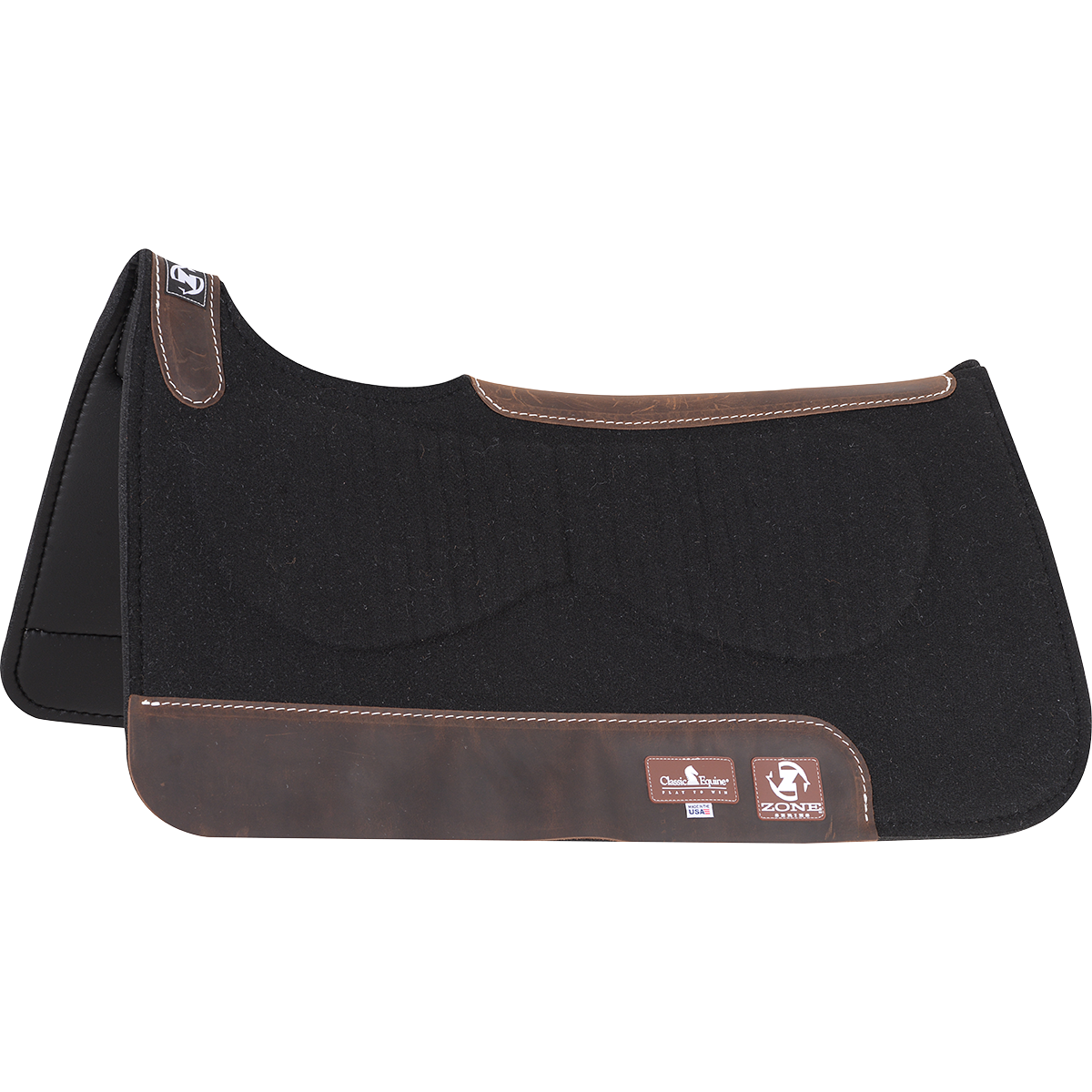 CLASSIC EQUINE TACK TACK BLACK 31"x32" ZONE FELT PAD