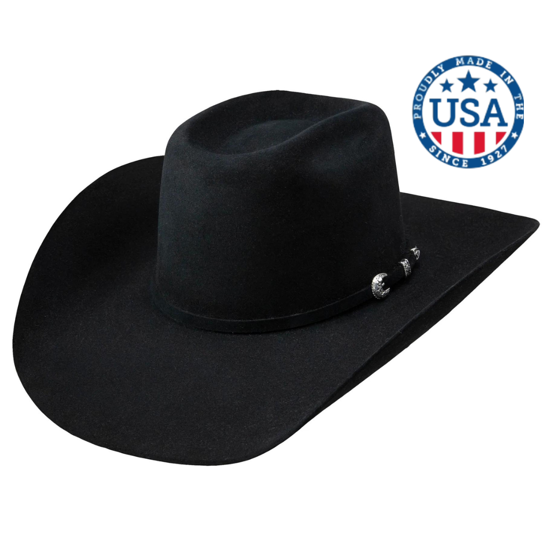 RESISTOL/HATCO HATS 6X BLACK CJ THE SP FELT HAT