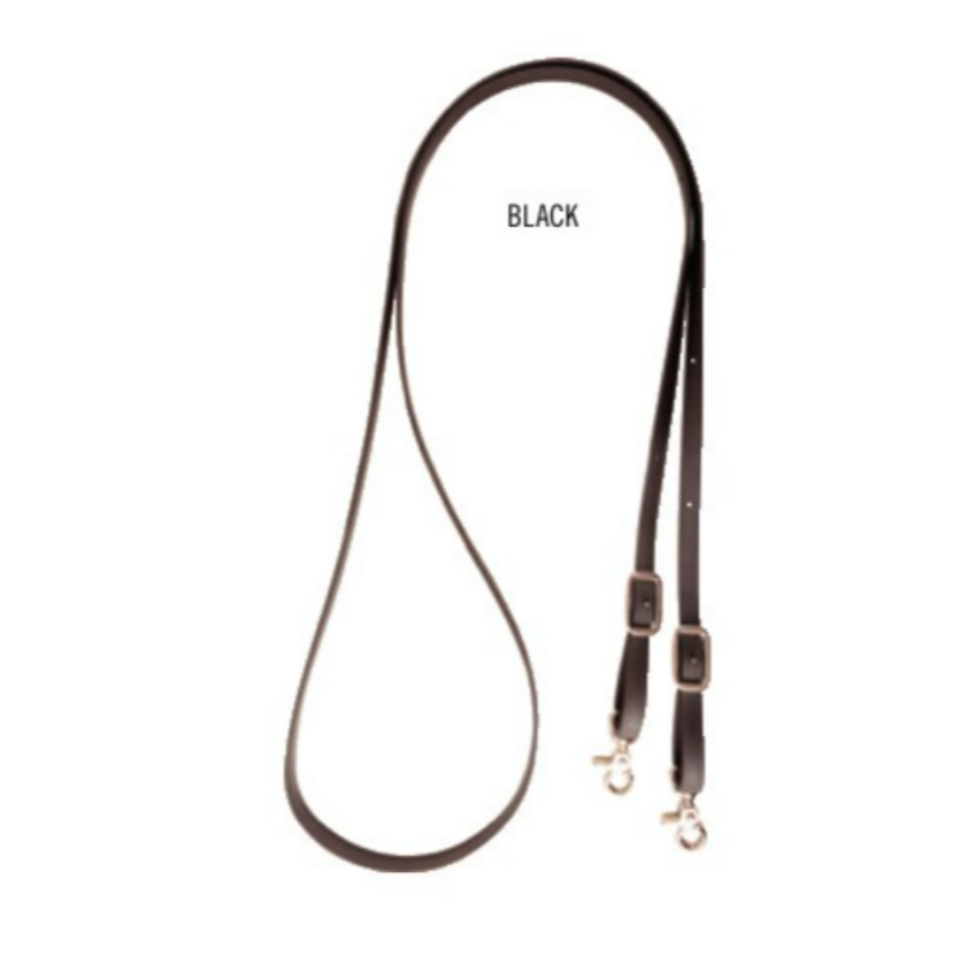 CLASSIC EQUINE TACK TACK BLACK 9' BIOTHANE REIN