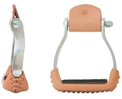 AMERICAN HERITAGE TACK ALUMINUM STIRRUPS W/ RUBBER PAD