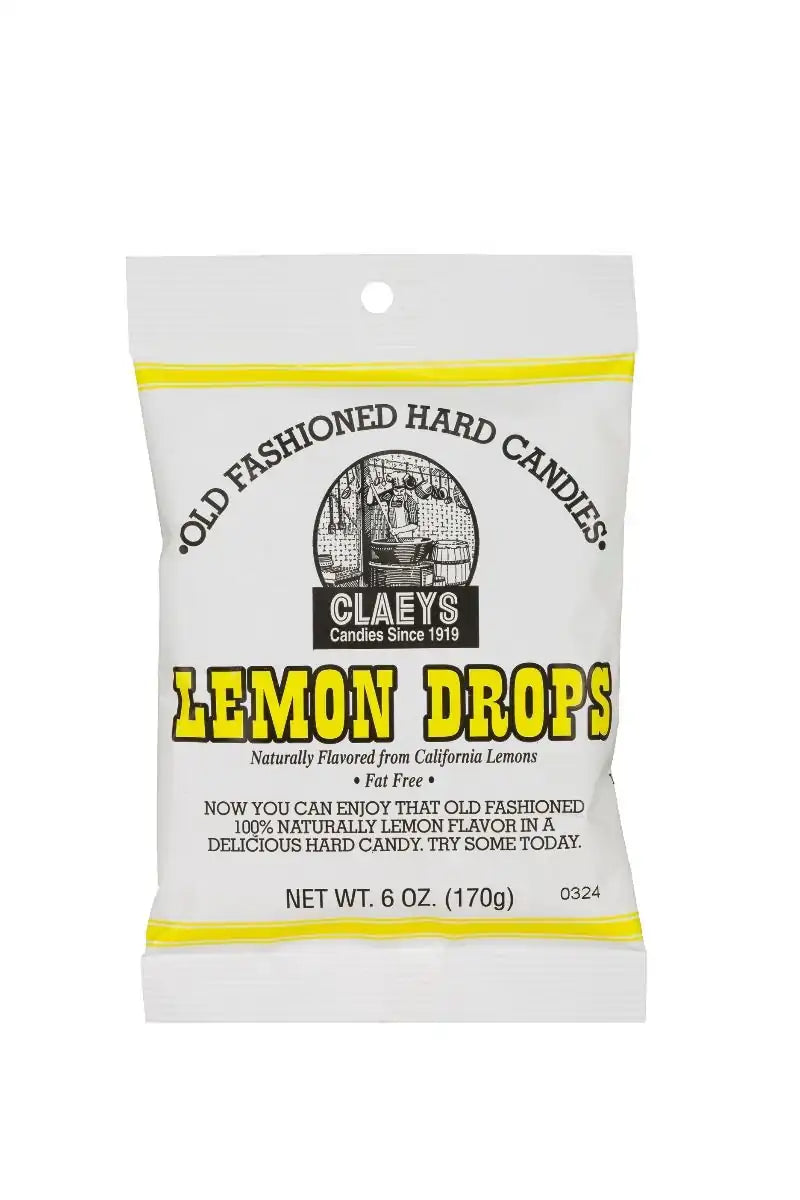 K & K SUPPLIES ACCESSORIES CANDY CLAEYS LEMON DROP CANDY 6 oz