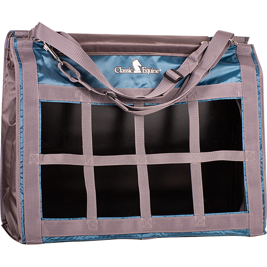 CLASSIC EQUINE TACK TACK OCEAN/GREY CLASSIC TOP LOAD HAYBAG