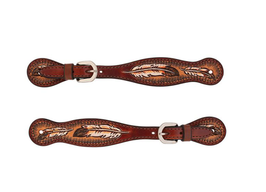 WEAVER LEATHER TACK COCO FEATHER LADIES/YOUTH SPUR STRAPS