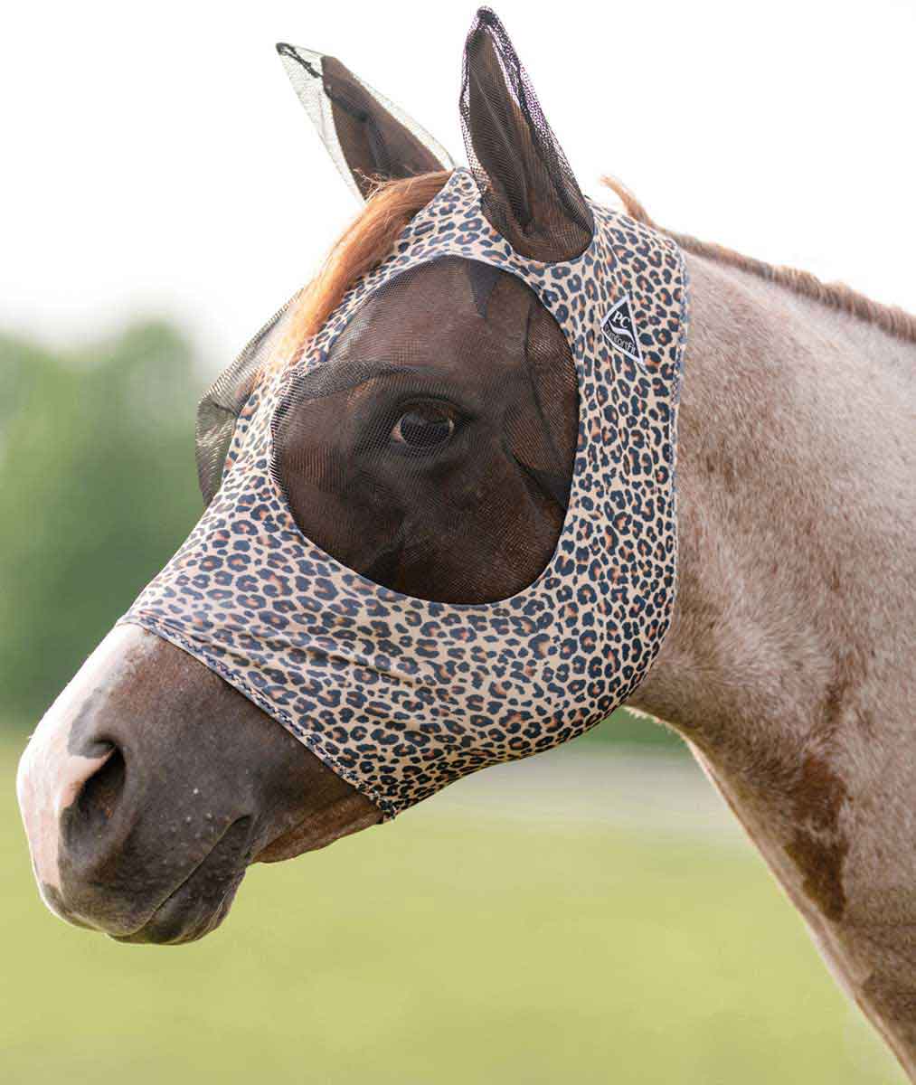 PROFESSIONALS CHOICE TACK CHEETAH / SMALL/COB COMFORT LYCRA FLY MASK - SMALL/COB