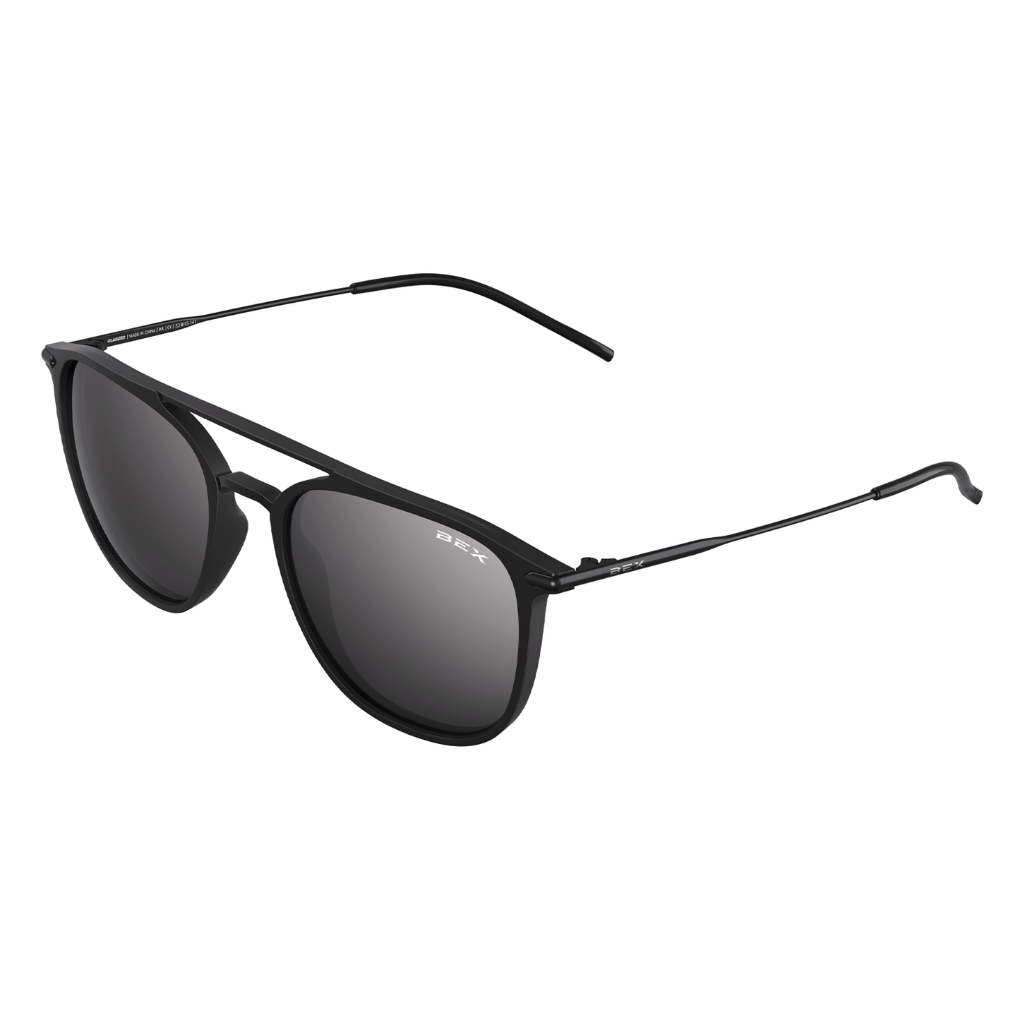 BEX SUNGLASSES ACCESSORIES DILLINGER BLACK/GRAY BEX SUNGLASSES