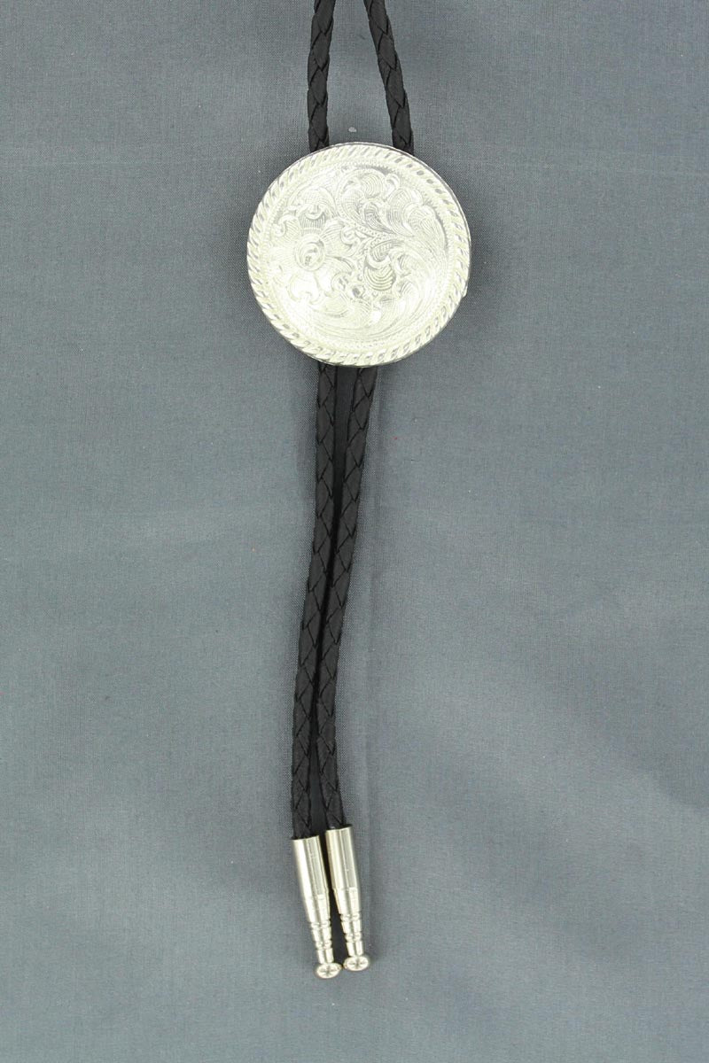 M&F WESTERN PRODUCTS ACCESSORIES ENGRAVED BOLO TIE