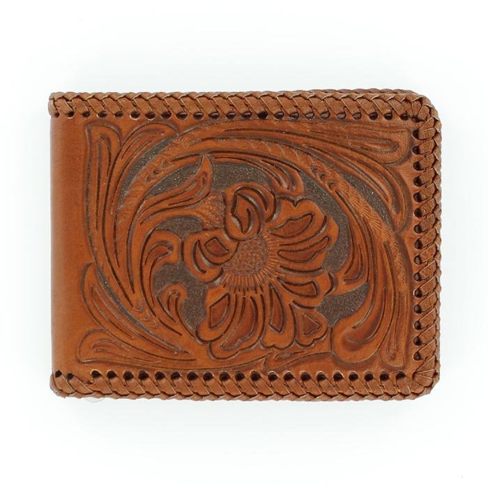 M&F WESTERN PRODUCTS ACCESSORIES FLORAL TOOLED NOCONA BIFOLD WALLET