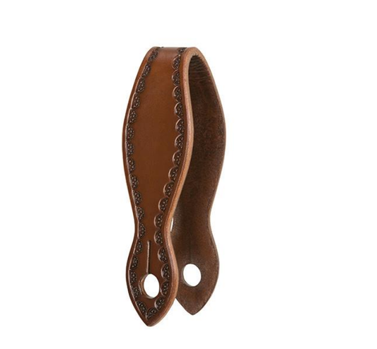 WEAVER LEATHER TACK HAND TOOLED SLOBBER STRAPS